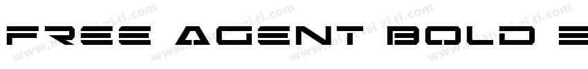 Free Agent Bold Expanded字体转换
